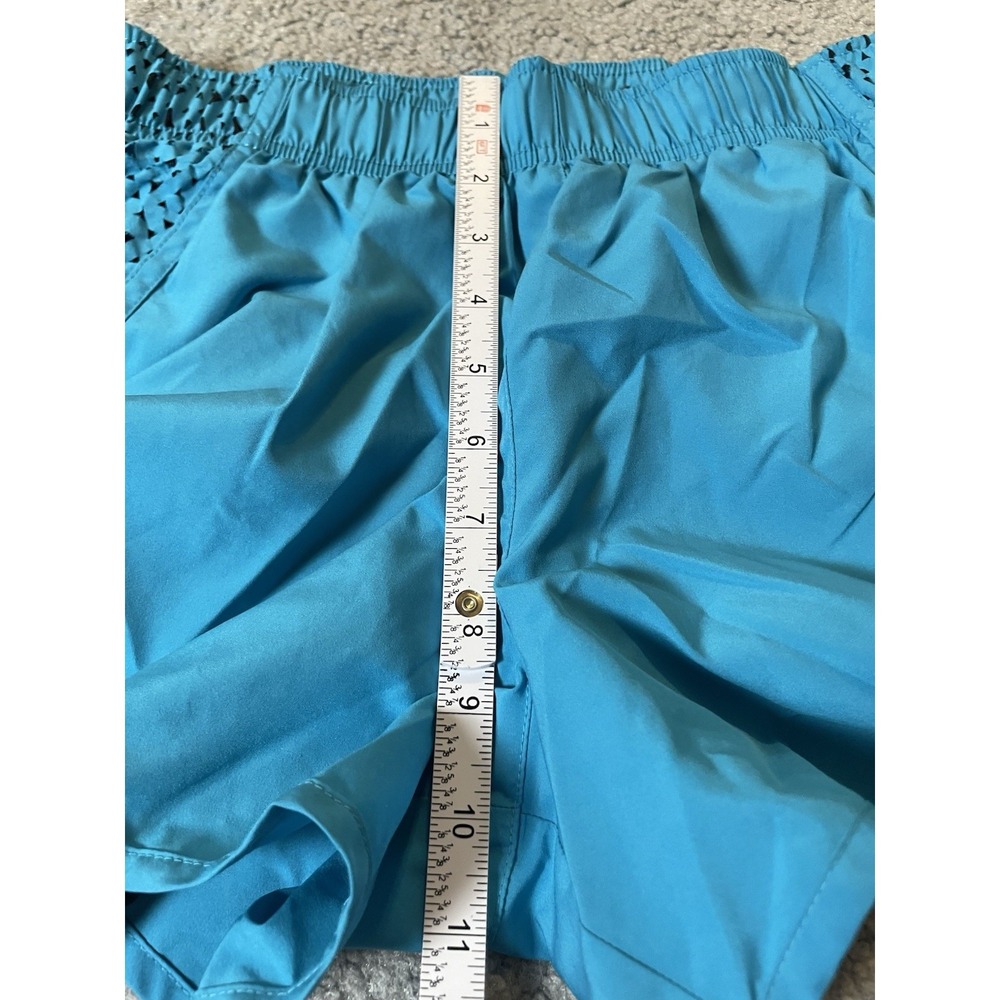 Lot Of 2 Womens Shorts Sz S/M HYFVE Xersion Chino Running Brown Blue Athleisure - Picture 8 of 15